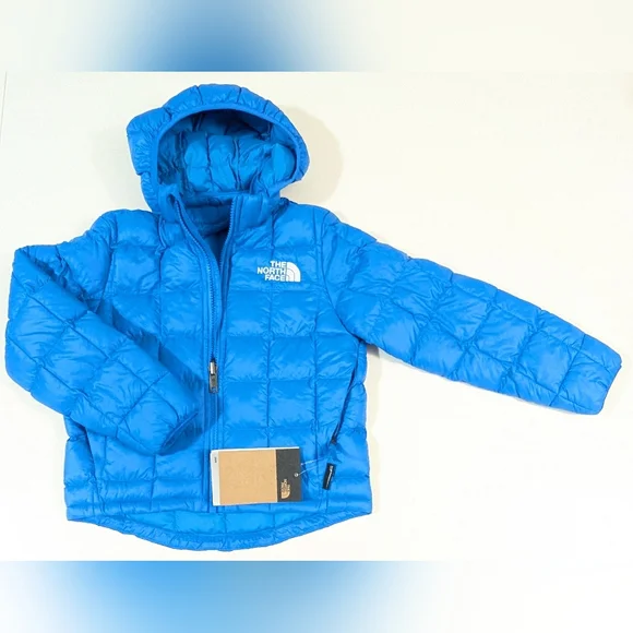 THE NORTH FACE, Boys' ThermoBall™ Hooded Jacket, Optic Blue, Size Extra Small/6. - Picture 8 of 11